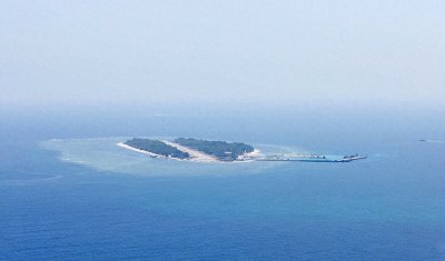​中沙群岛黄岩岛，最大吹填达150平方公里，南海铁三角最重要一环