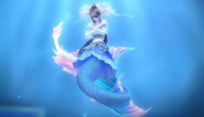 ​叶罗丽：水公主守护海公主，深蓝裙摆舞动海洋传奇。