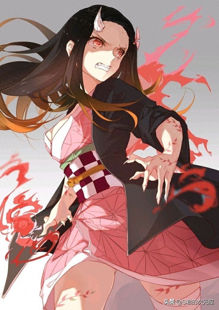 《鬼灭之刃》：灶门祢豆子非常可爱，只需7张图便能认识她