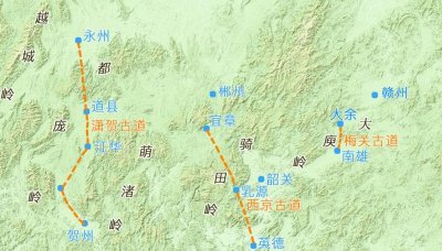 ​“五岭”是哪五岭？