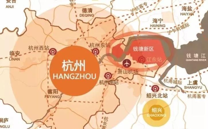 江干区钱塘区属于杭州的什么区