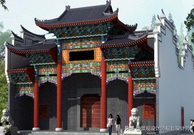 ​祠堂设计案例效果图5