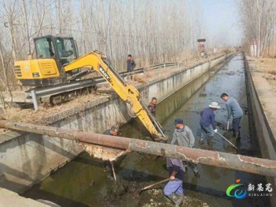 ​莱芜区雪野水库管理处：清淤修复渠道 为春灌供水做好准备