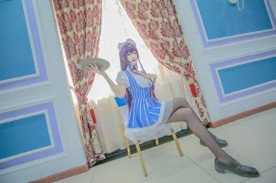 ​Cos美图：路人女主的养成方法学姐霞之丘诗羽女仆cos场照！