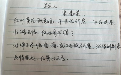 宋词又多美?《思远人》宋·晏几道