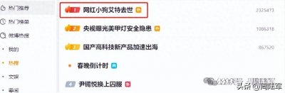 八卦微博热搜:网红小狗艾特去世与尹锡悦换上囚服