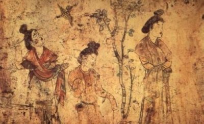 ​珍贵作品：唐高宗和武则天的次子李贤的墓壁画《观鸟捕蝉图》