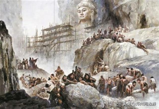 龙门石窟里边的卢舍那大佛介绍（龙门石窟卢舍那大佛竟然是这样建造的）(10)