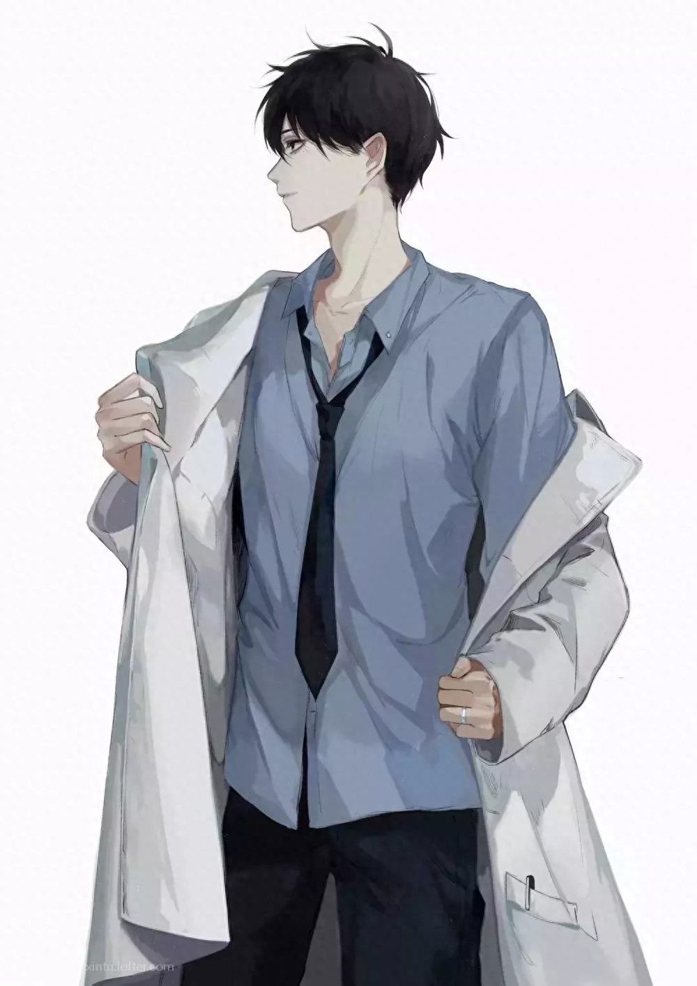 帅气黑化酷型男孩动漫头像:适合作为QQ微信头像,超酷哦