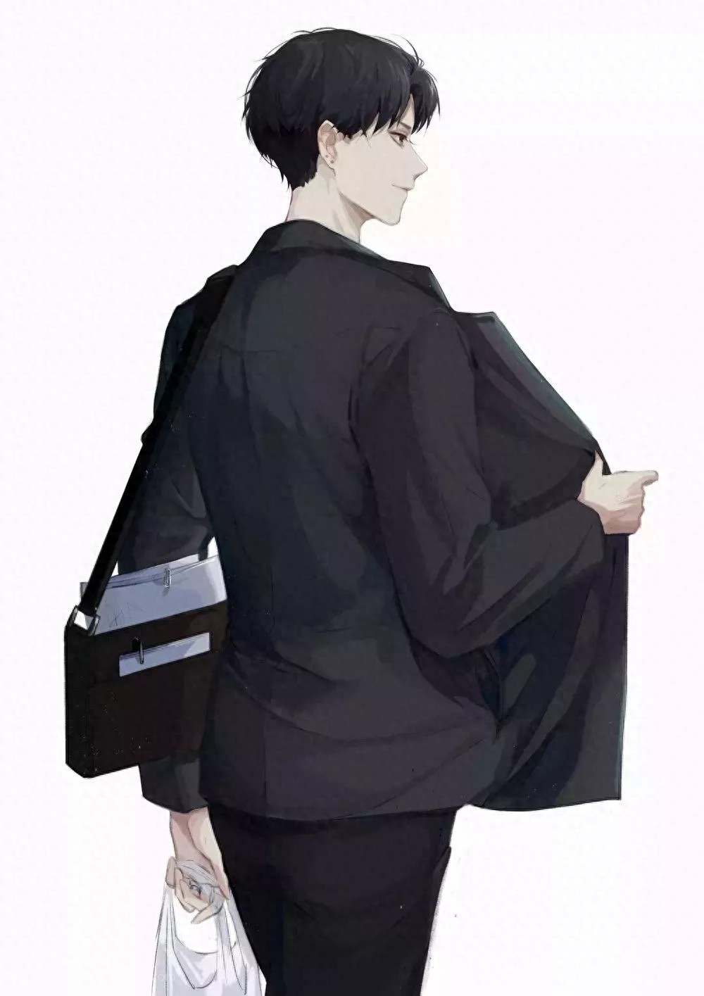 帅气黑化酷型男孩动漫头像:适合作为QQ微信头像,超酷哦